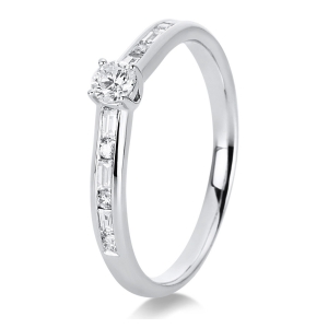 Ring 4er-Krappe 14 kt WG