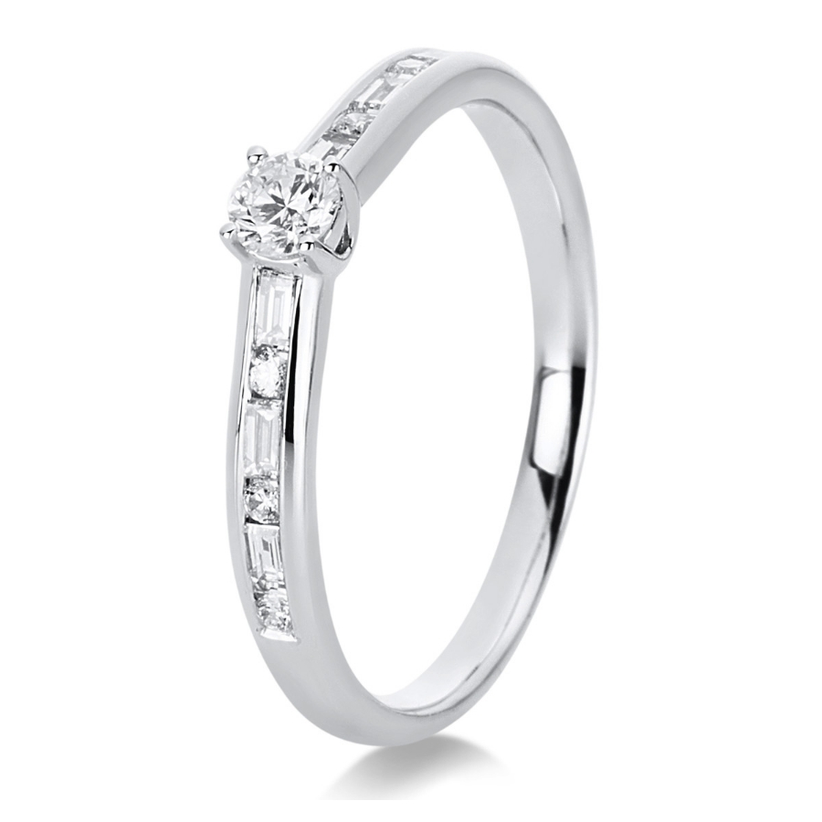 Ring 4er-Krappe 14 kt WG