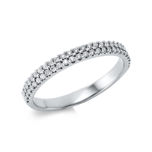Pavé Ring  18kt Weißgold mit 0,25ct Diamanten