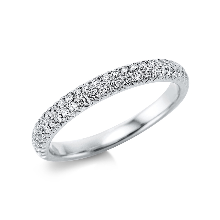 Pavé Ring  18kt Weißgold mit 0,30ct Diamanten