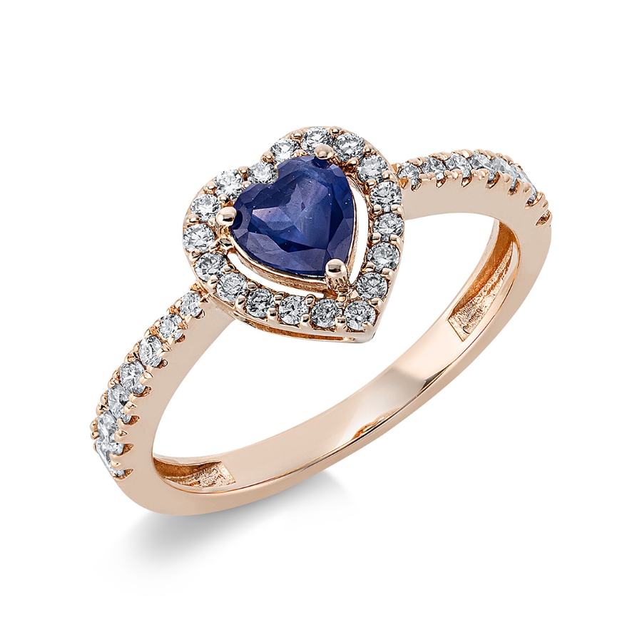 Ring 18 kt RG Herz
