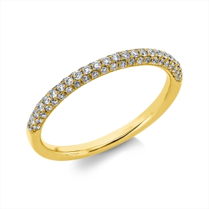 Pavé Ring  18kt Gelbgold mit 0,34ct Diamanten