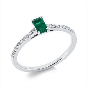 Ring 4er-Krappe 18 kt WG