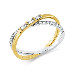 Ring 18 kt GG+WG