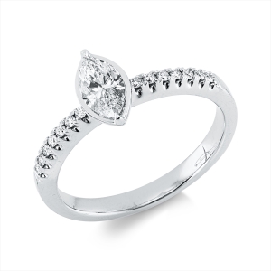 Ring 2er-Krappe 14 kt WG