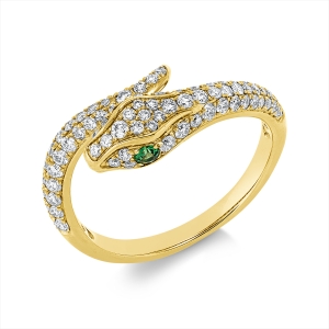 Ring 18 kt GG Schlange