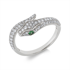 Ring 18 kt GG Schlange