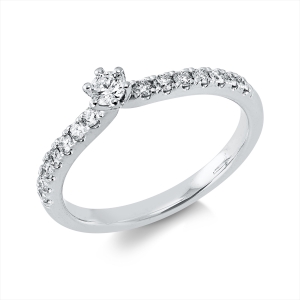 Ring 6er-Krappe 14 kt WG