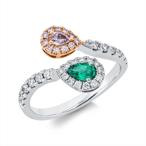 Ring 18 kt WG+RG