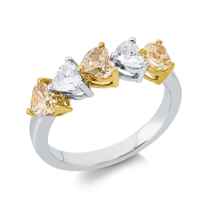 Ring 18 kt WG+GG