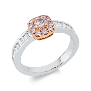 Ring 18 kt WG+RG, GIA 2498739956