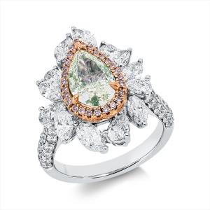 Ring 18 kt WG+RG, GIA 1505317804