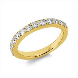 Memoire halb Ring  18kt Gelbgold mit 0,75ct Diamanten