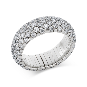 Ring 18 kt WG, Flex-Band, variabel