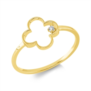 Ring 4er-Krappe 18 kt GG