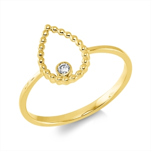 Ring Zarge 18 kt GG Tropfen