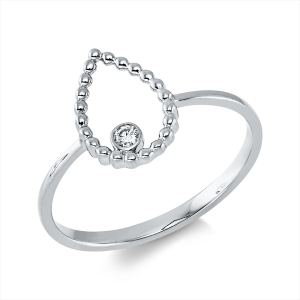 Ring Zarge 18 kt GG Tropfen