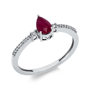 Ring 3er-Krappe 18 kt GG Tropfen