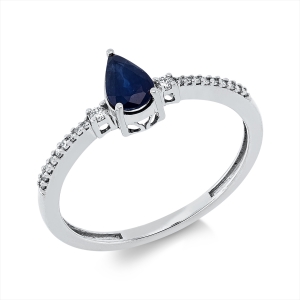 Ring 3er-Krappe 18 kt GG Tropfen