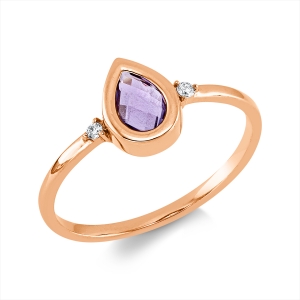 Ring 18 kt RG Tropfen