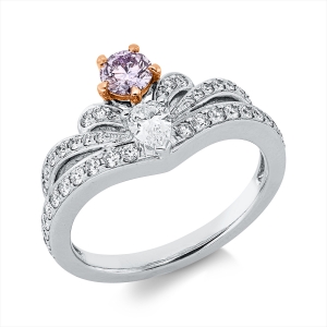 Ring 4er-Krappe 18 kt WG
