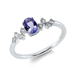 Ring 4er-Krappe 18 kt WG