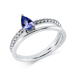 Ring 3er-Krappe 14 kt WG
