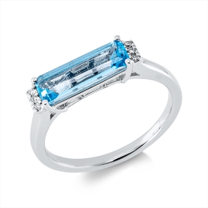 Ring 4er-Krappe 14 kt WG
