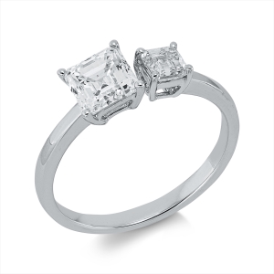 Ring 4er-Krappe 18 kt WG, GIA2526436654
