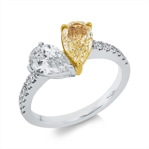 Ring 18 kt WG+GG