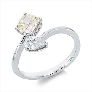 Ring 18 kt WG, GIA 6127821107