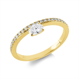 Ring 4er-Krappe 18 kt GG