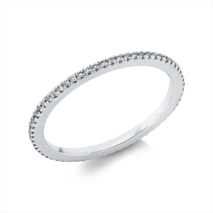 Infinity Memoire Ring  18kt Weißgold mit 0,12ct Diamanten