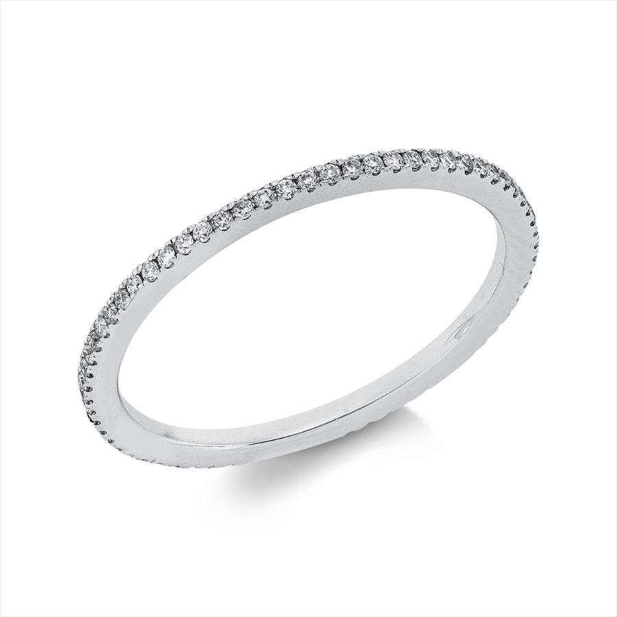 Infinity Memoire Ring  18kt Weißgold mit 0,20ct Diamanten