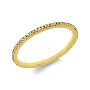 Infinity Memoire Ring  18kt Gelbgold mit 0,13ct Diamanten