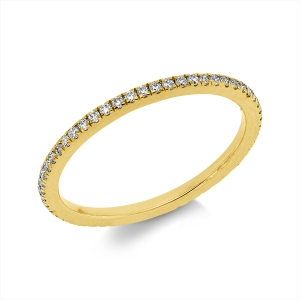 Infinity Memoire Ring  18kt Gelbgold mit 0,28ct Diamanten