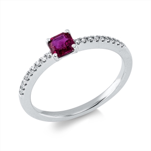 Ring 4er-Krappe 18 kt WG