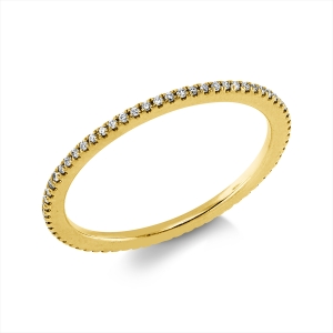 Infinity Memoire Ring  18kt Gelbgold mit 0,15ct Diamanten