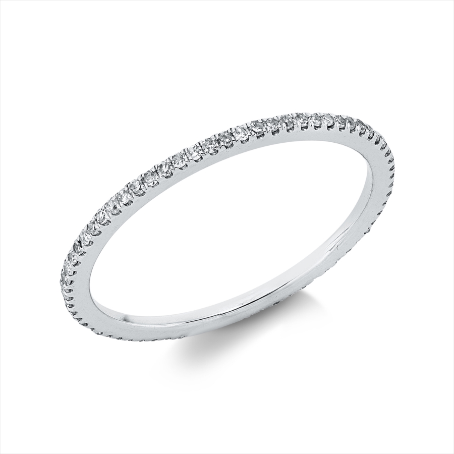 Infinity Memoire Ring  18kt Weißgold mit 0,21ct Diamanten