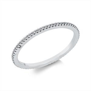 Infinity Memoire Ring  18kt Weißgold mit 0,13ct Diamanten