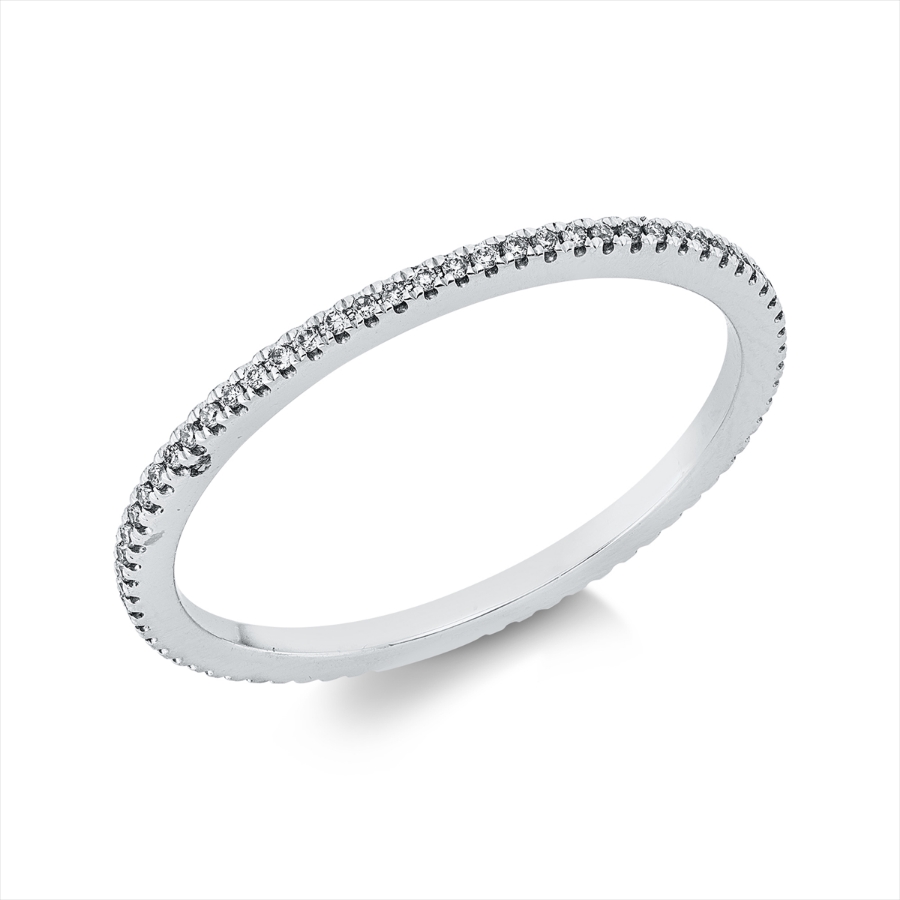 Infinity Memoire Ring  18kt Weißgold mit 0,13ct Diamanten