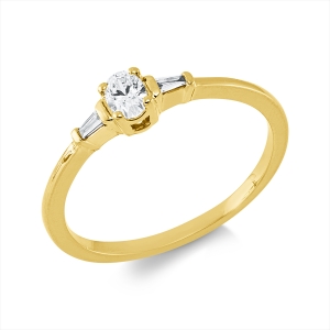 Ring 4er-Krappe 18 kt GG