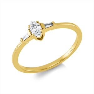 Ring 4er-Krappe 18 kt GG