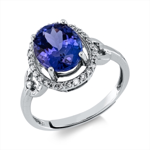 Ring 4er-Krappe 18 kt WG