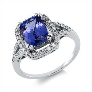 Ring 4er-Krappe 18 kt WG