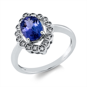 Ring 4er-Krappe 18 kt WG