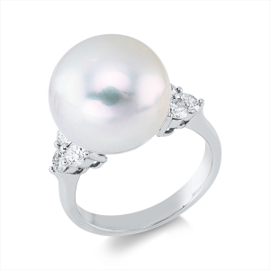 Ring  18kt Weißgold mit 0,66ct Diamanten