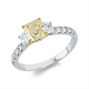 Ring 4er-Krappe 18 kt WG+GG, GIA 5171487091