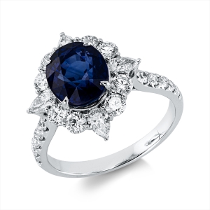 Ring 4er-Krappe 18 kt WG