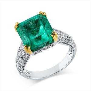 Ring 4er-Krappe 18 kt WG+GG